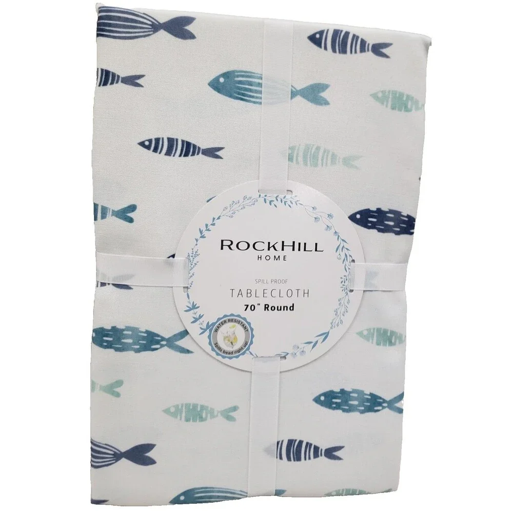 Printed Fabric Spillproof Tablecloth, 70